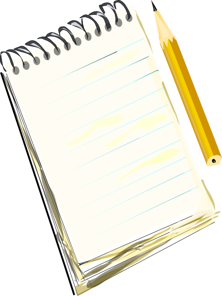 Notepad and Pencil